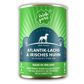 Irish Pure Hunde-Nassfutter Adult – Atlantik-Lachs mit Gemüse