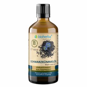 Bioherba Schwarzkümmelöl  Bio - kaltgepresst  unraffiniert