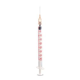 Dispomed 1 ml Spritze Insulin U-40, m. Spardorn, m. Kanüle 26G