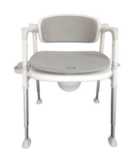 Versa Sitz- und Toilettenstuhl grau