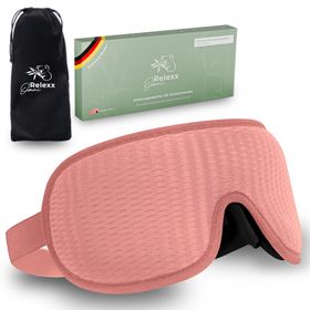 OMNIRELEXX® Atmungsaktive 3D SCHLAFMASKE (Rosa)