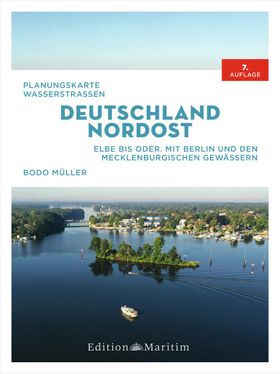 Planungskarte Wasserstraßen Deutschland Nordost Elbe bis Oder. Mit Berlin und den mecklenburgisch...