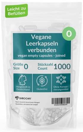 SHROOMY Leerkapseln Größe 0 verbunden