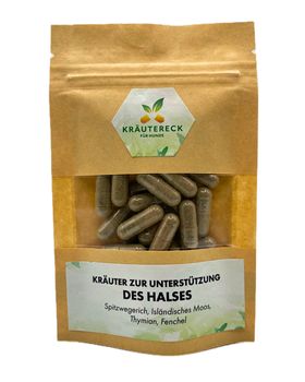Kräutereck Kräuterkapseln Hund – Akut Unterstützung des Hals & Atemwege