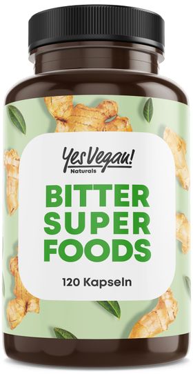 Yes Vegan Naturals Bitter Superfood Komplex Kapseln