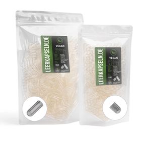 Extrakt Manufaktur getrennte Leerkapseln Größe 00 aus HPMC