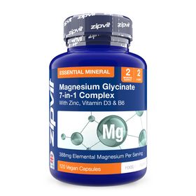 Zipvit Magnesium Glycinat High Strength 1800mg - 7-in-1 Komplex - Vegan
