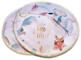 Doodush Waschbare Stilleinlage PUL-Bamboo Pink Boho