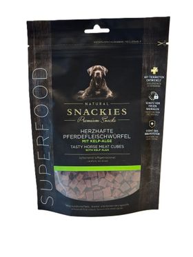 Snackies Herzhafte Pferdefleischwürfel mit Kelp-Alge