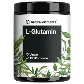 natural elements L-Glutamin Pulver – 500g – reines L-Glutamin – geschmacksneutral