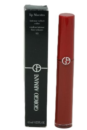 Giorgio Armani lip maestro intense velvet color redwood 415