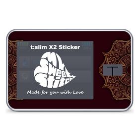 MySweetStitch | Tandem t:slim X2 Sticker | Indian Red