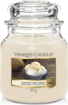 Yankee Candle Duftkerze Coconut Rice Cream Classic Medium Jar