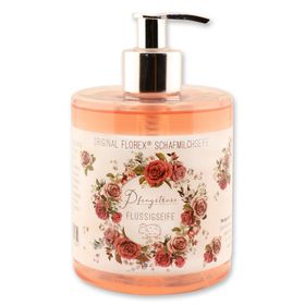 Florex Flüssigseife Pfingstrose im Spender mit Bio Schafmilch