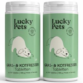 Gras- & Kotfresser Tabletten Hund – pflanzlich und magenschonend – Mit Ulmenrinde und Heilerde