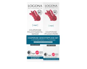 Logona Gesichtspflegeset mit Couperose Serum und 24h Creme für empfindliche Haut