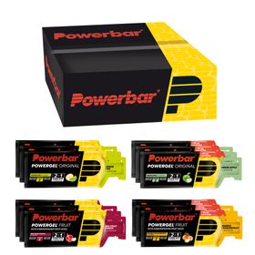 POWERBAR High Carb Energie Gele PowerGel Multiflavour Box