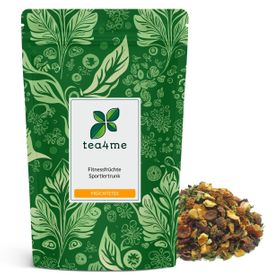tea4me Fitnessfrüchte Sportlertrunk Sylter Früchtetee mit Minze-Orange-Geschmack