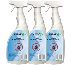 INSIGO Milbenspray gegen Milben Hausstaubmilben & Milben Eier