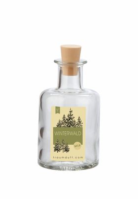 Traumduft Mikado Raumduftflakon Winterwald mit Peddigrohr Stäben