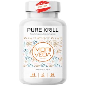 Moriveda Pure Krillöl Softgels – Omega-3-6, EPA & DHA, Cholin, hochdosiert