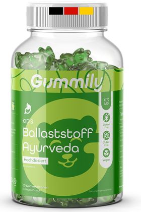 Gummily® Kinder Ballaststoff  Tummy Gummibärchen mit  präbiotika - LABORGEPRÜFT