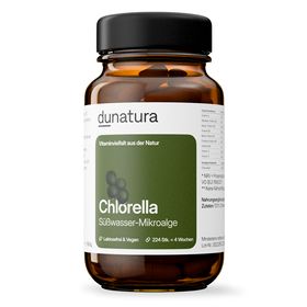 dunatura Chlorella vulgaris Presslinge  100% pur  224 St. in Glasflasche - natürlich