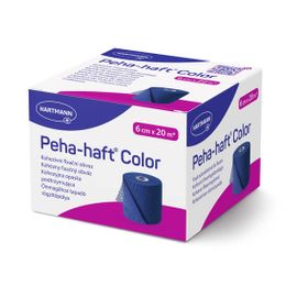 Hartmann Peha-haft Color Fixierbinde – blau, 4 cm x 4 m