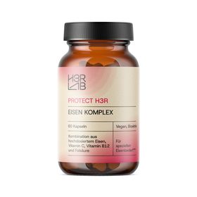 H3R LAB Eisen Komplex – mit Vitamin C, B12 & Folsäure für Energie, Fokus & Zellfunktion