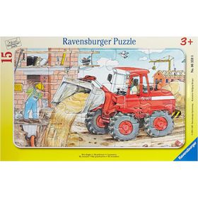 ravensburger Puzzle Arbeit mit Bagger 15 Teile