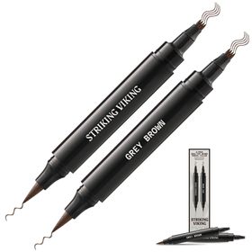 Striking Viking Bartauffüllstift - Doppelspitze - Grau Braun