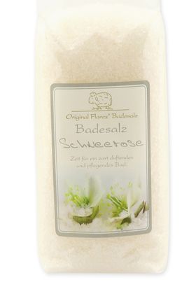 Badesalz Badezusatz Schneerose mit Bio Schafmilch