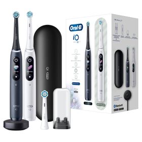 Oral-B - Elektrische Zahnbürste "iO Series 8 + 2. Handstück & Reiseetui" in Weiß