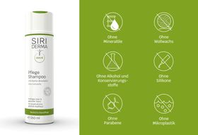 Siriderma Pflege-Shampoo ohne Duftstoffe - ohne Parabene & Silikone, bei sensibler Kopfhaut