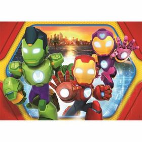 Puzzle Clementoni Maxi - Iron Man and his awesome friends 62 x 42 cm e