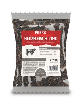 PERRO Herzfleisch Rind - Kausnack für Hunde