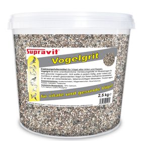 Supravit Vogelgrit Grit für Vögel & Geflügel – Mineralgrit mit Calcium - Verdauungshilfe