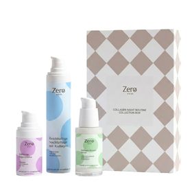Zero Skin Collagen Night Routine Collection Box, glättend regenerierend für reife Haut