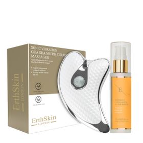 ErthSkin London Gua Sha + Vitamin C Serum Set
