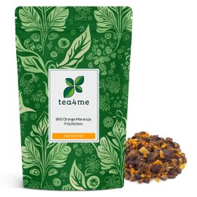 tea4me BIO Orange-Maracuja-Früchtchen Früchtetee mit Maracuja-Orange-Geschmack