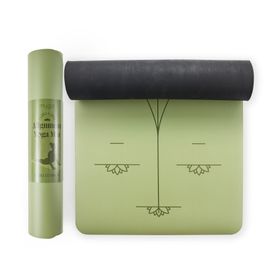 Myga Yoga Ausrichtungs-Matte - Moosgrün