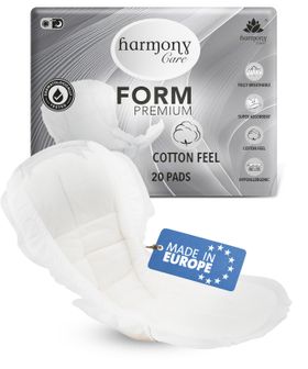 Harmony Care® Form Maxi+ - saugstarke Inkontinenzvorlagen Unisex – anatomisch geformte Vorlagen bei