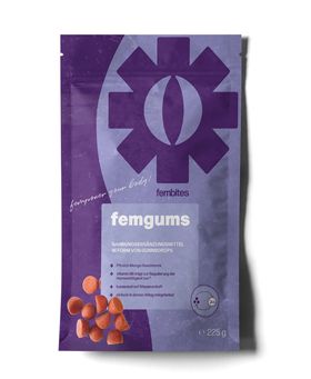 fembites femgums Gummidrops mit Zink, Vitamin B6 und Eisen.