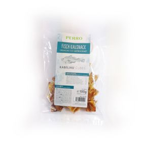 PERRO Fisch Kausnack Kabeljau Cubes - Kauartikel für Hunde