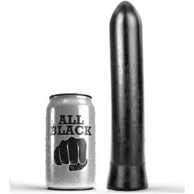 All Black - Dildo mit glatter Oberfläche und flexibler Form
