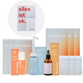 THE WEEKS Wochenbett Box für Wochenfluss, Stillen, Rückbildung, Verletzungen und Narben