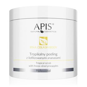 APIS PINA COLADA BODY, tropisches Peeling mit gefriergetrockneten Ananas, Anti-Cellulite