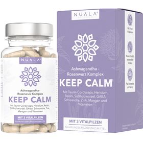 Nuala Naturals® - KEEP CALM Ashwagandha Rosenwurz Komplex mit Vitalpilzen