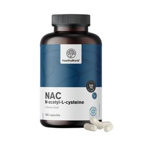 HealthyWorld NAC 500 mg – Hochdosiertes N-Acetyl-Cystein