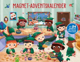 Magnet-Adventskalender - Wichtel (24 Magnete) Mit den Wichteln durch den Advent. 24 Magnete und m...